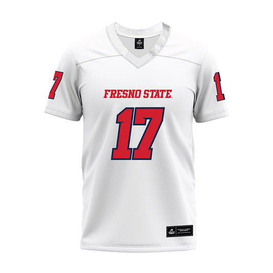 Fresno State - NCAA Football : Ethan Tierney - White Premium Football Jersey-0