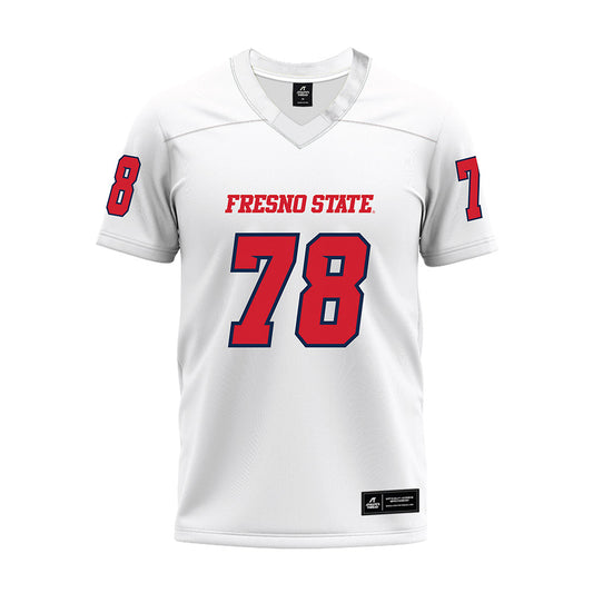 Fresno State - NCAA Football : Marquise Thorpe-Taylor - White Premium Football Jersey-0