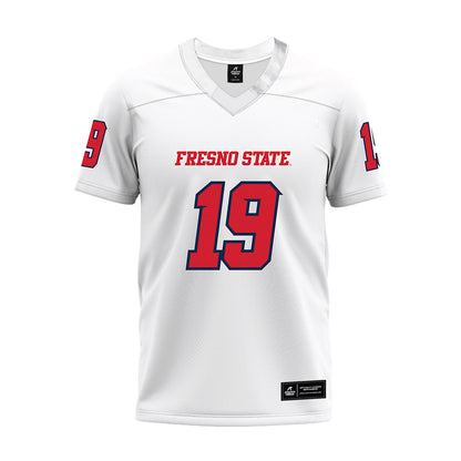 Fresno State - NCAA Football : Harold Duvall - White Premium Football Jersey-0
