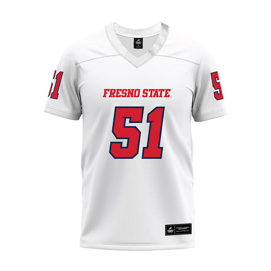 Fresno State - NCAA Football : Braylan Henderson - White Premium Football Jersey-0