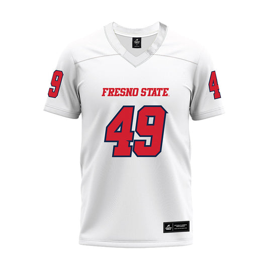 Fresno State - NCAA Football : Clay Lawrence - White Premium Football Jersey-0