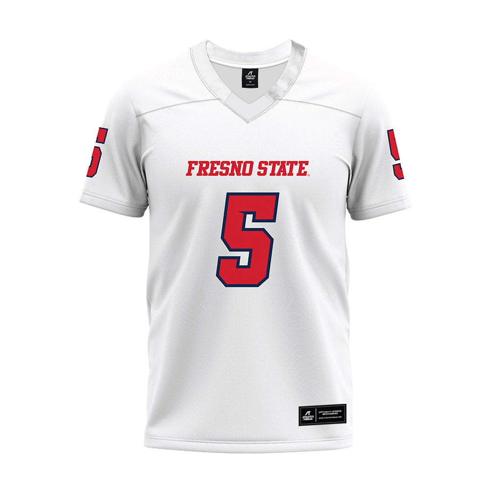 Fresno State - NCAA Football : Simeon Harris - White Premium Football Jersey-0