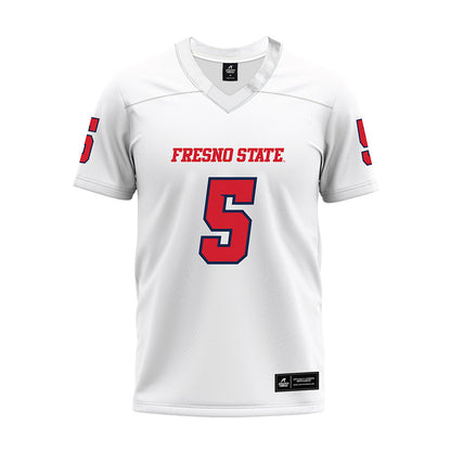Fresno State - NCAA Football : Simeon Harris - White Premium Football Jersey-0