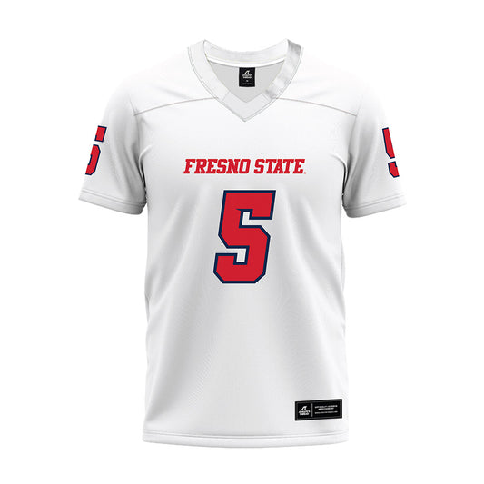 Fresno State - NCAA Football : Simeon Harris - White Premium Football Jersey-0