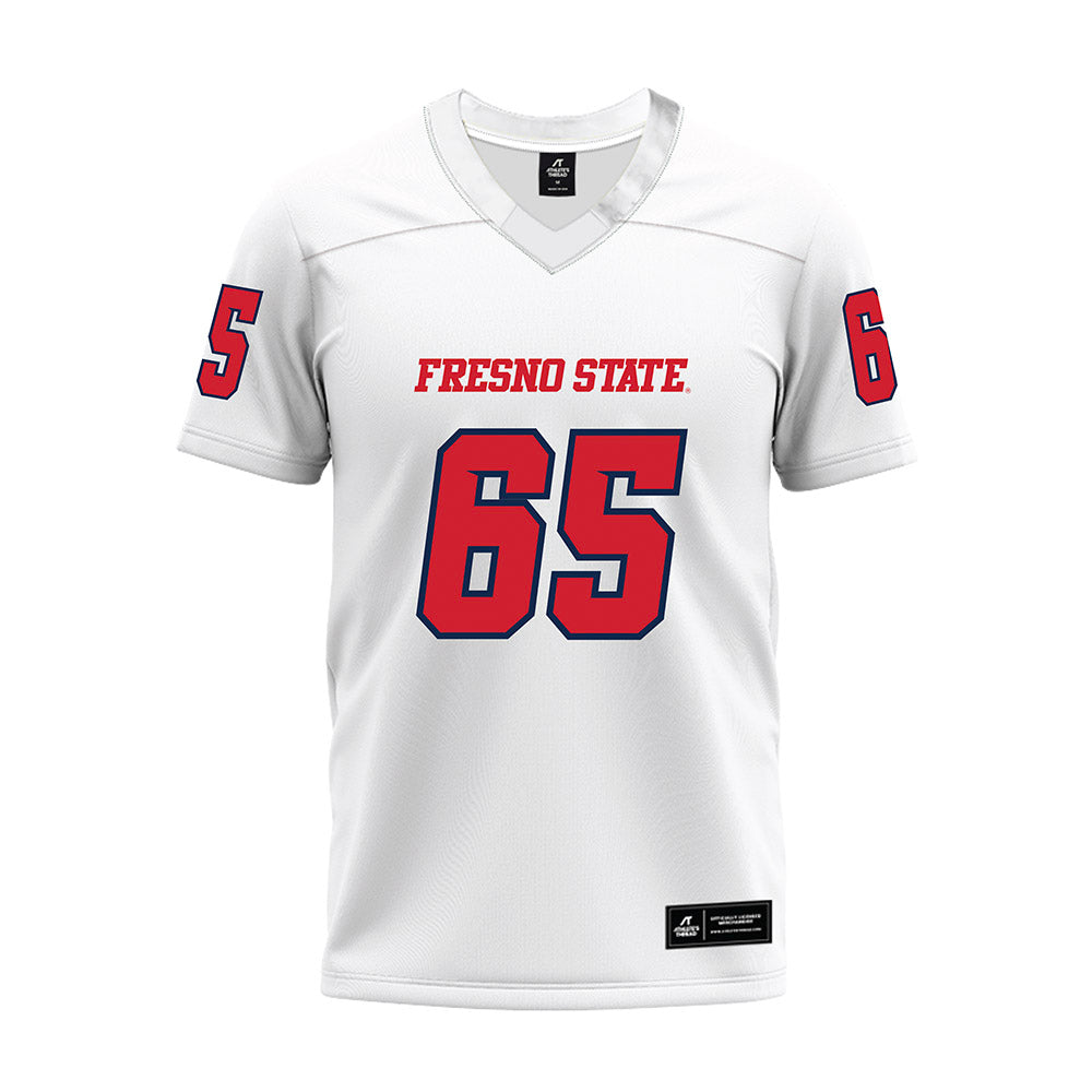 Fresno State - NCAA Football : Jonah Leaupepetele - White Premium Football Jersey-0