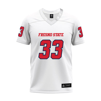 Fresno State - NCAA Football : Maddox Merrill - White Premium Football Jersey-0