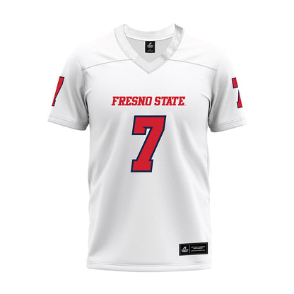 Fresno State - NCAA Football : Jayden Mandal - White Premium Football Jersey-0