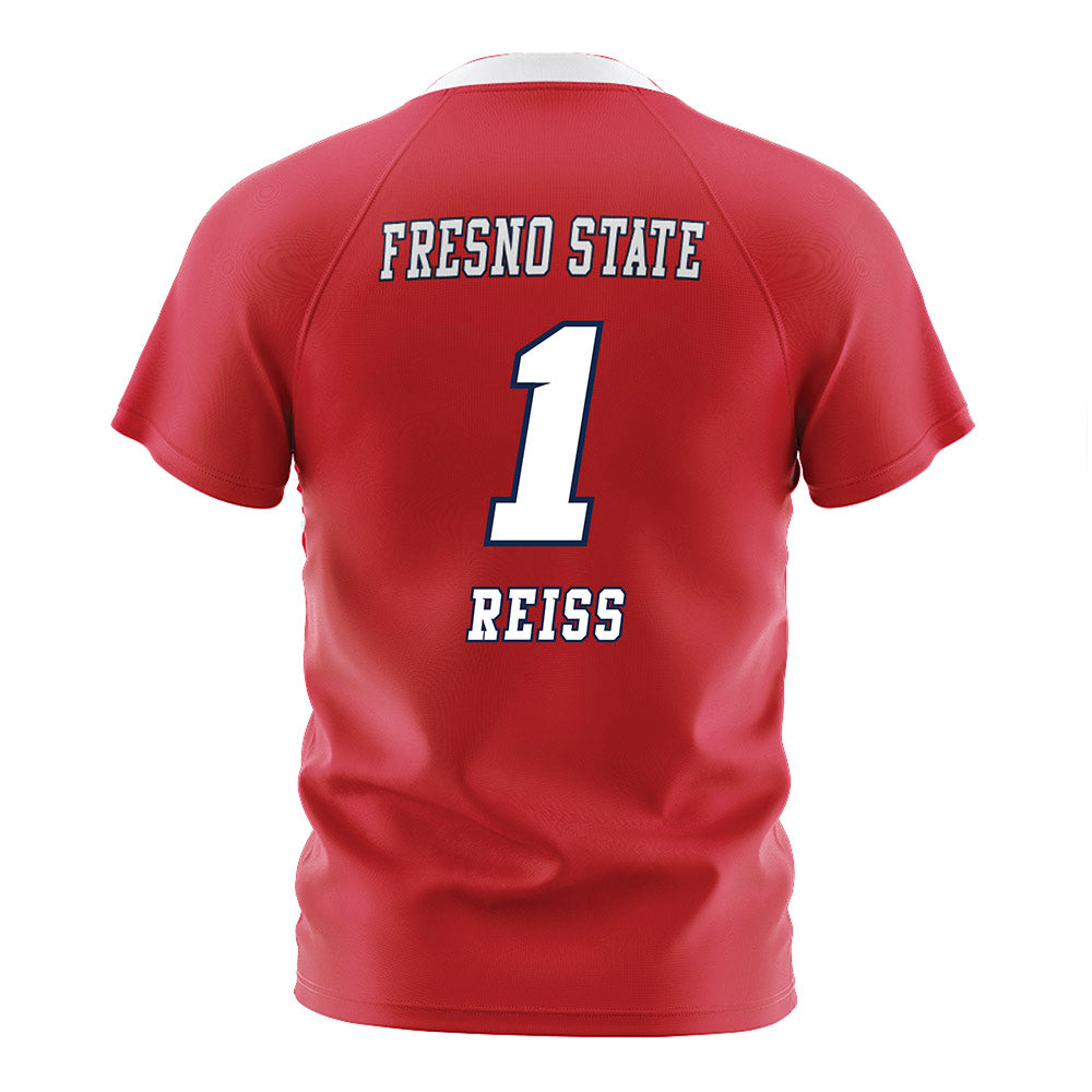 Fresno State - NCAA Women's Soccer : Jessica Reiss - Red Soccer Jersey-1