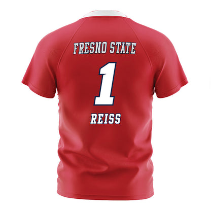 Fresno State - NCAA Women's Soccer : Jessica Reiss - Red Soccer Jersey-1