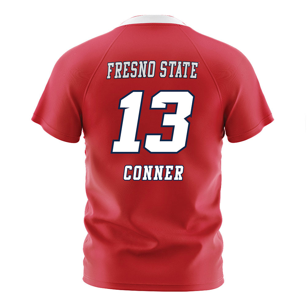 Fresno State - NCAA Women's Soccer : Kaitlyn Conner - Red Soccer Jersey-1
