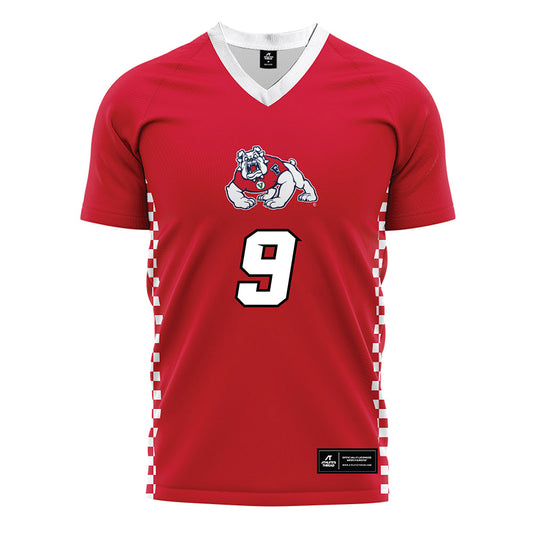Fresno State - NCAA Women's Soccer : Payton Hoover - Red Soccer Jersey-0