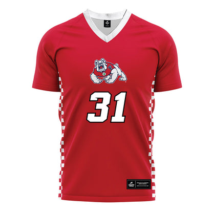 Fresno State - NCAA Women's Soccer : Jinan Said - Red Soccer Jersey-0