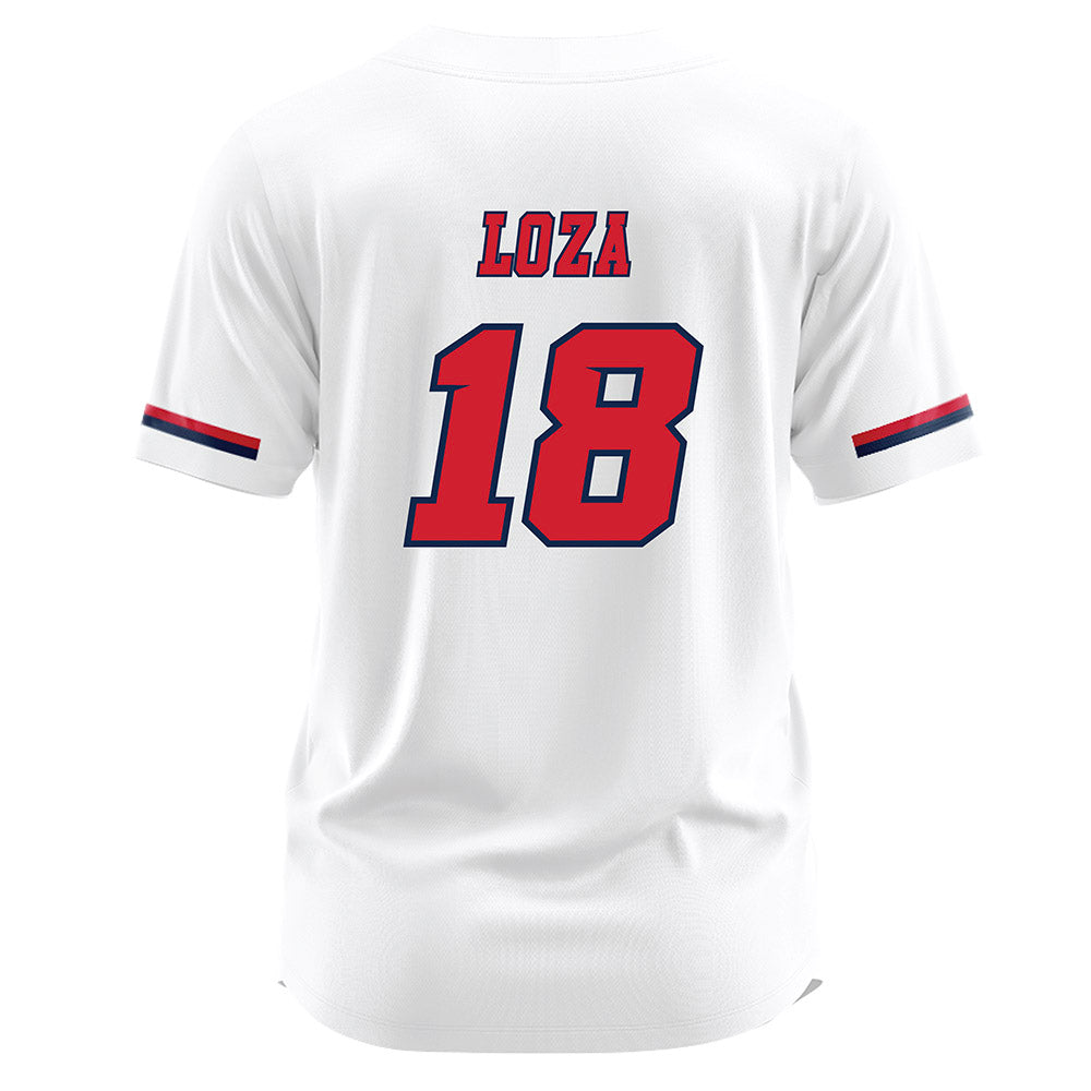Fresno State - NCAA Softball : Alyssa Loza - White Jersey-1