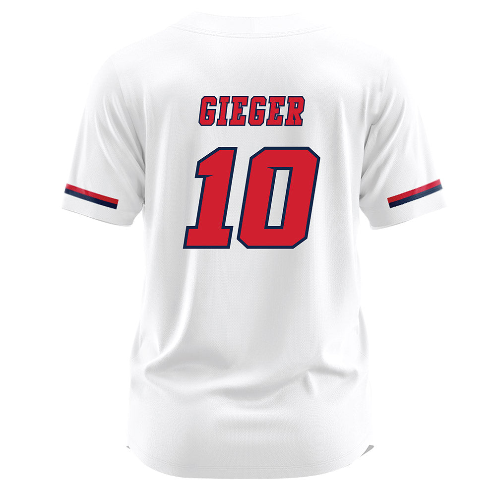 Fresno State - NCAA Softball : McKenna Gieger - White Jersey-1