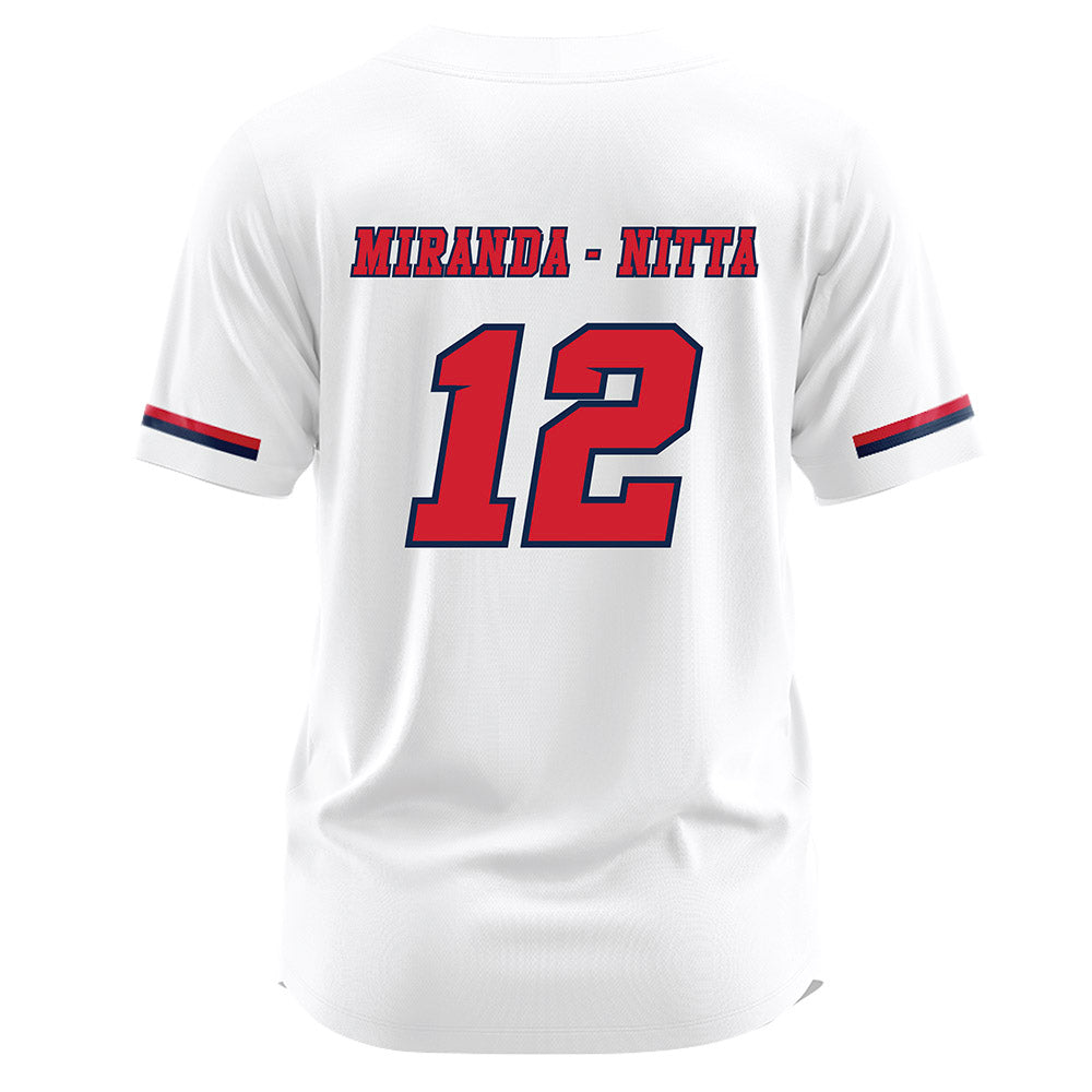Fresno State - NCAA Softball : Kealani Miranda - Nitta - White Jersey-1