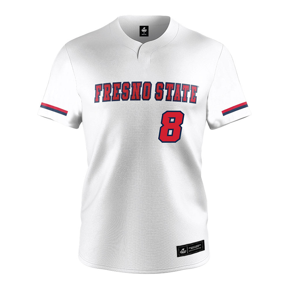 Fresno State - NCAA Softball : Leila Dixon - White Jersey-0