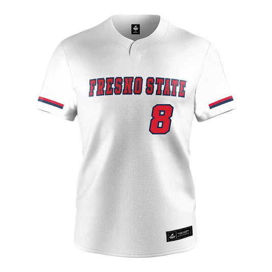 Fresno State - NCAA Softball : Leila Dixon - White Jersey-0