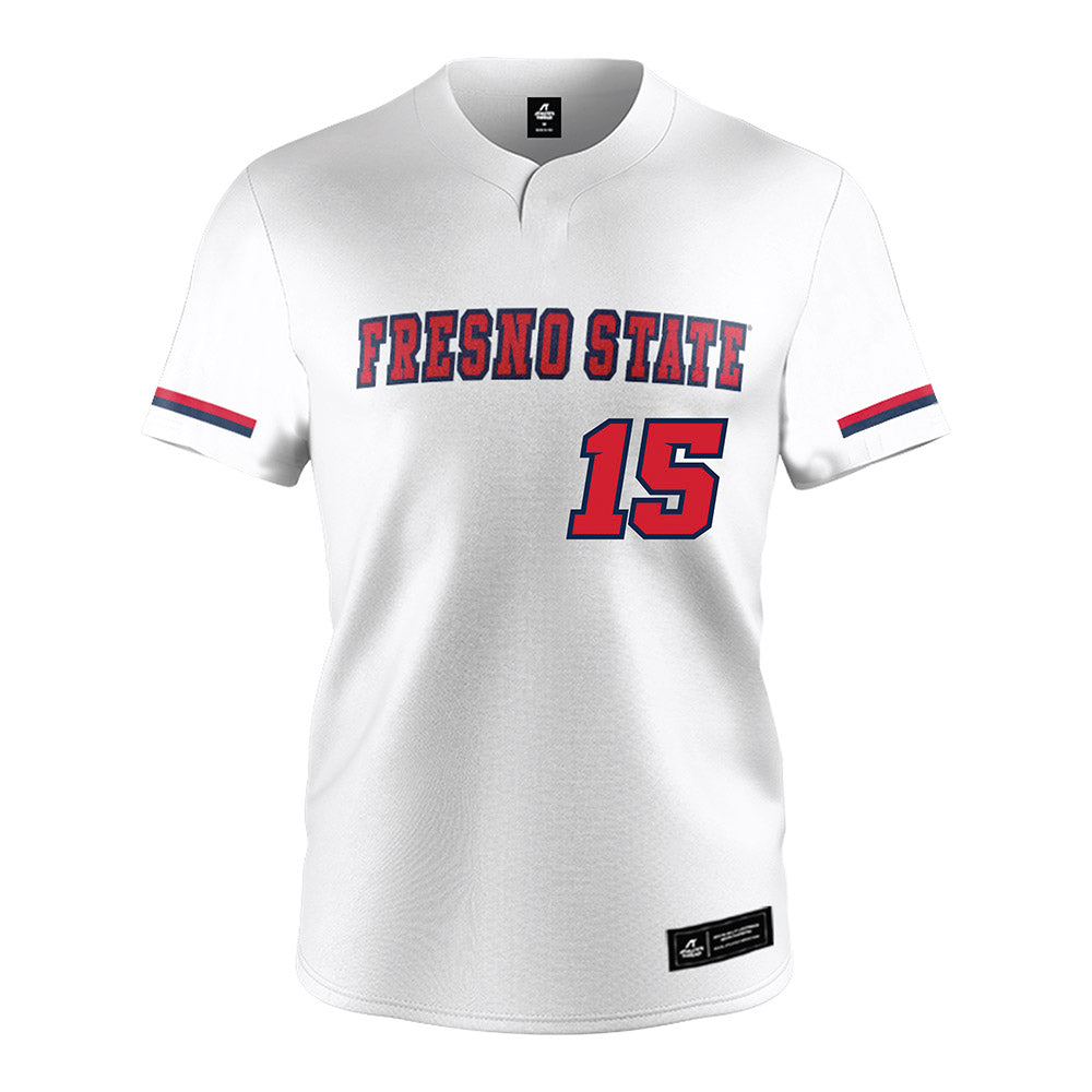 Fresno State - NCAA Softball : Lauryn Carranco - White Jersey-0