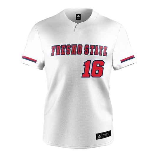 Fresno State - NCAA Softball : Arianna Aguayo - White Jersey-0