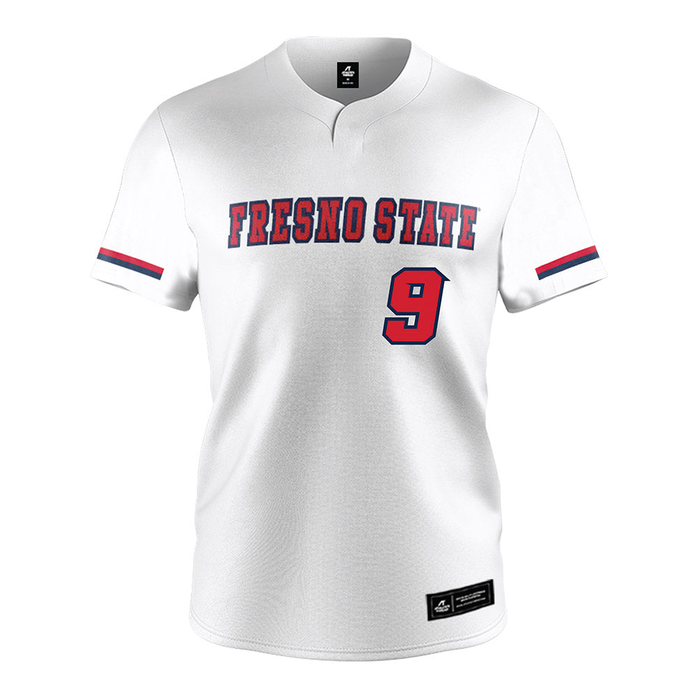Fresno State - NCAA Softball : Emma Martinez - White Jersey-0