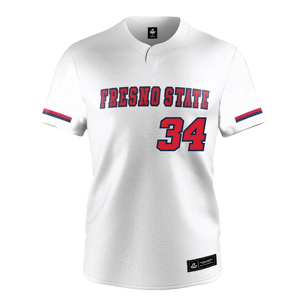 Fresno State - NCAA Softball : Christal Lopez - White Jersey-0