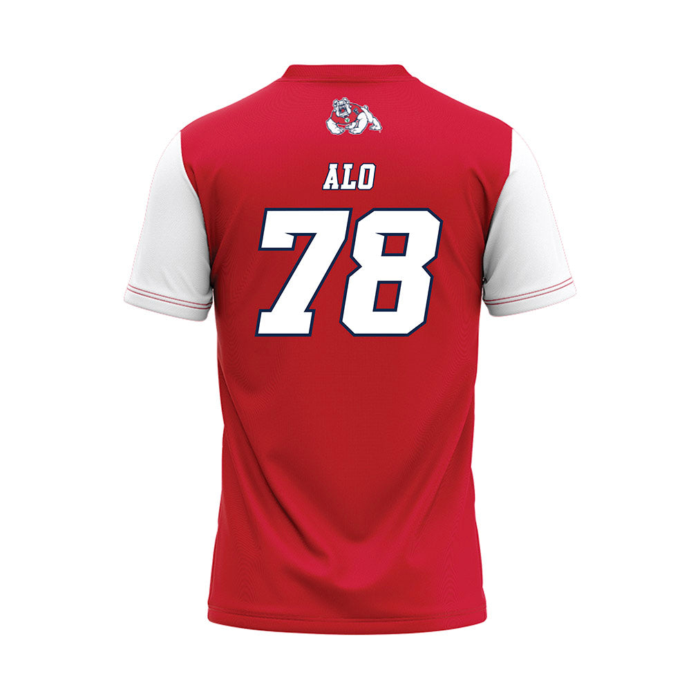 Fresno State - NCAA Softball : Lorraine Alo - Red Baseball Jersey-1