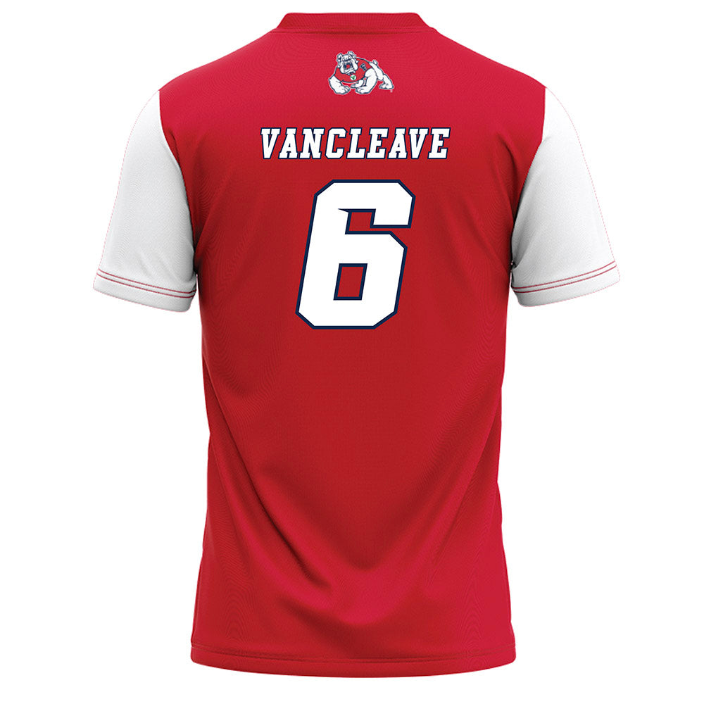 Fresno State - NCAA Softball : Mallory Vancleave - Red Baseball Jersey