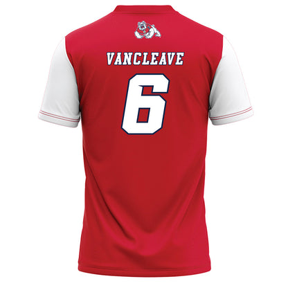 Fresno State - NCAA Softball : Mallory Vancleave - Red Baseball Jersey