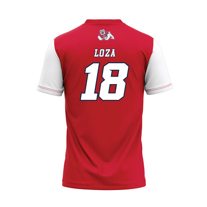 Fresno State - NCAA Softball : Alyssa Loza - Red Baseball Jersey-1