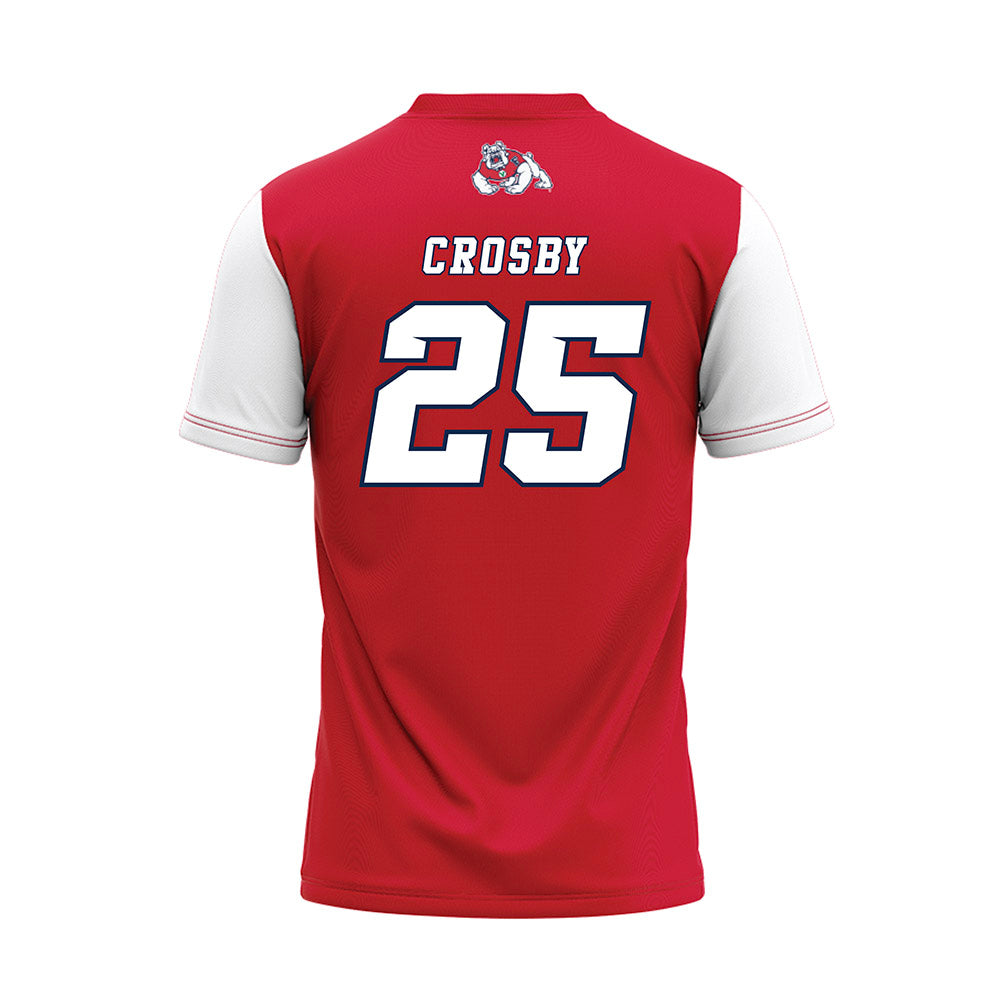 Fresno State - NCAA Softball : Jayda Crosby - Red Baseball Jersey-1