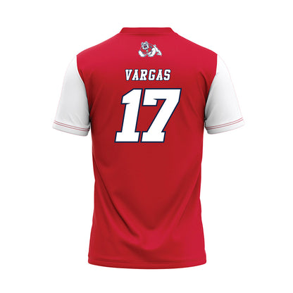 Fresno State - NCAA Softball : Gizella Vargas - Red Baseball Jersey-1