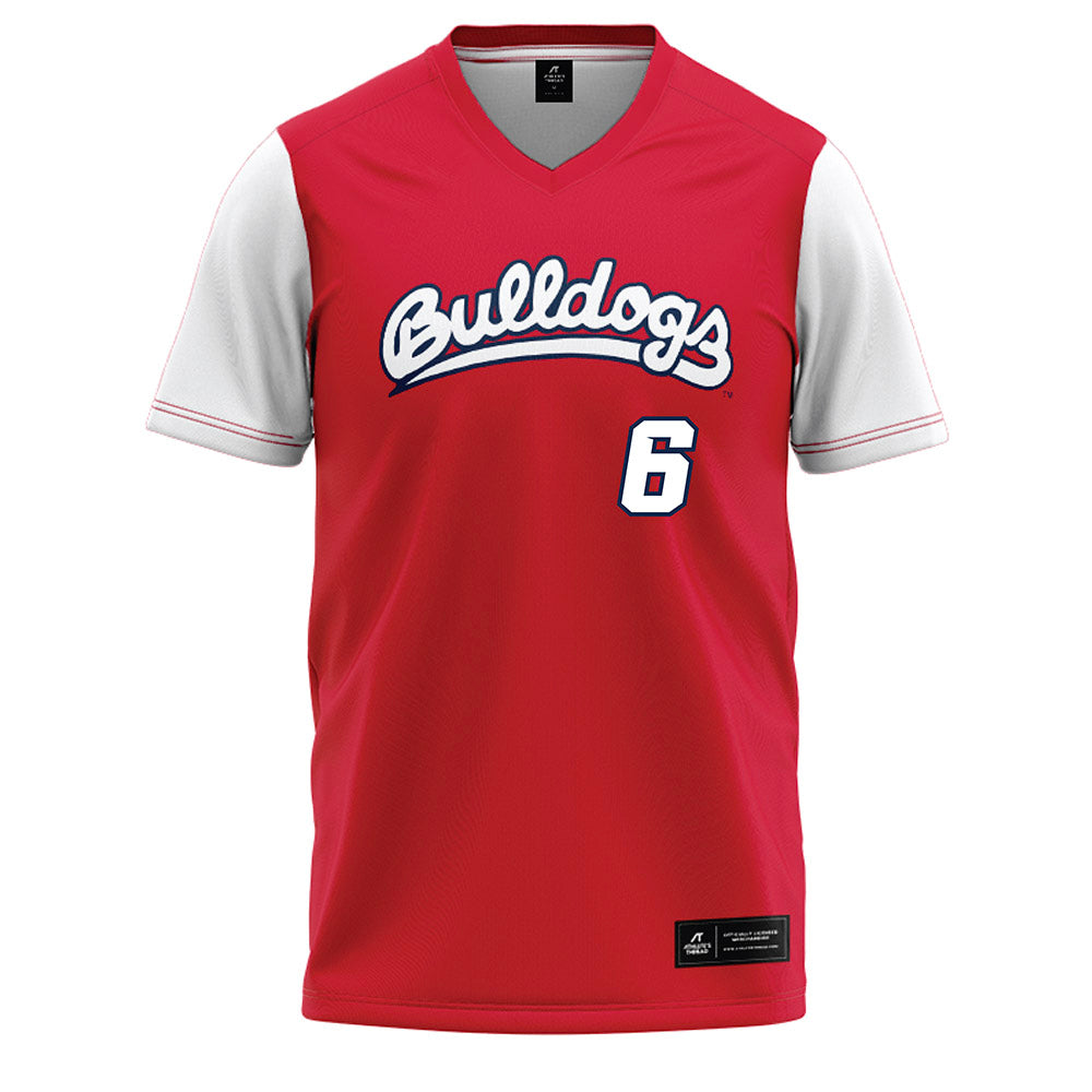 Fresno State - NCAA Softball : Mallory Vancleave - Red Baseball Jersey