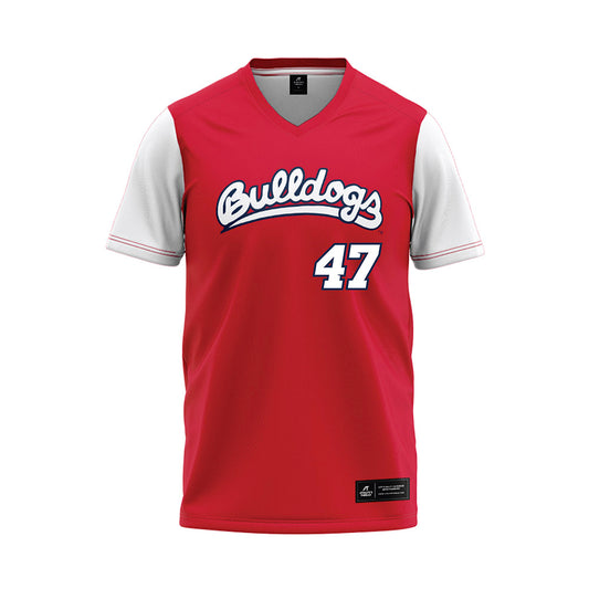 Fresno State - NCAA Softball : Makenna Pettey - Red Baseball Jersey-0