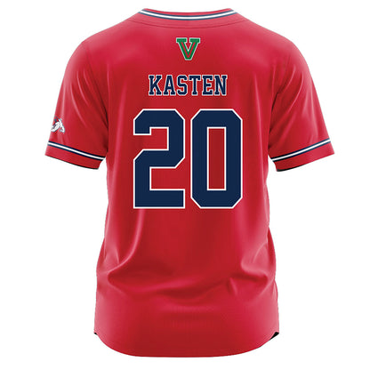 Fresno State - NCAA Baseball : John Kasten - Red Jersey-1