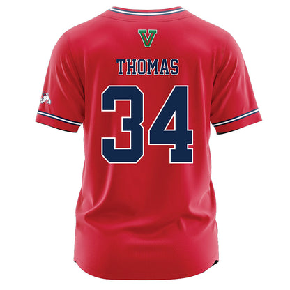 Fresno State - NCAA Baseball : Brandon Thomas - Red Jersey-1