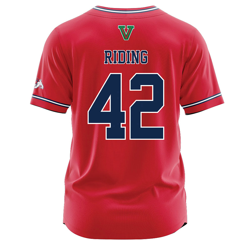 Fresno State - NCAA Baseball : Jake Riding - Red Jersey-1