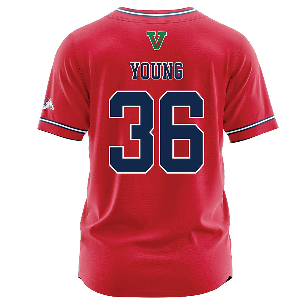 Fresno State - NCAA Baseball : Austin Young - Red Jersey-1