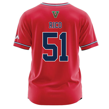 Fresno State - NCAA Baseball : Erik Rico - Red Jersey-1