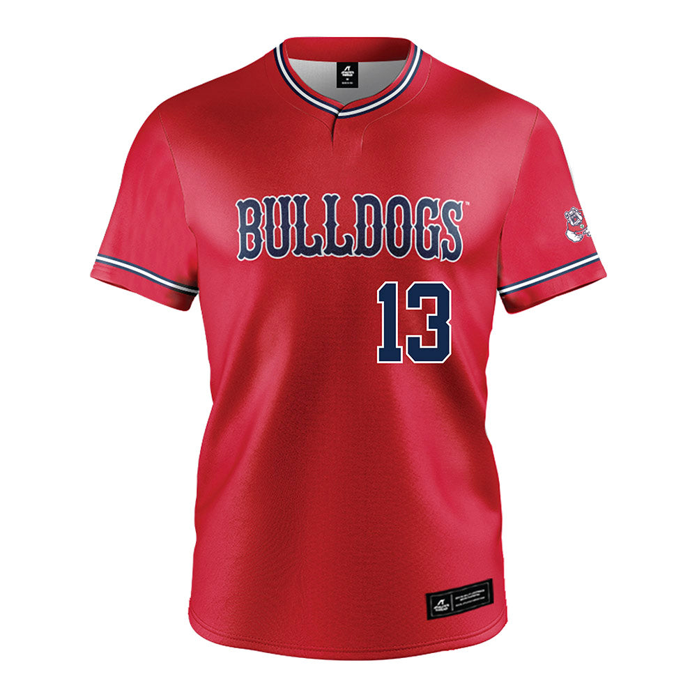 Fresno State - NCAA Baseball : Mikey Pickett - Red Jersey-0