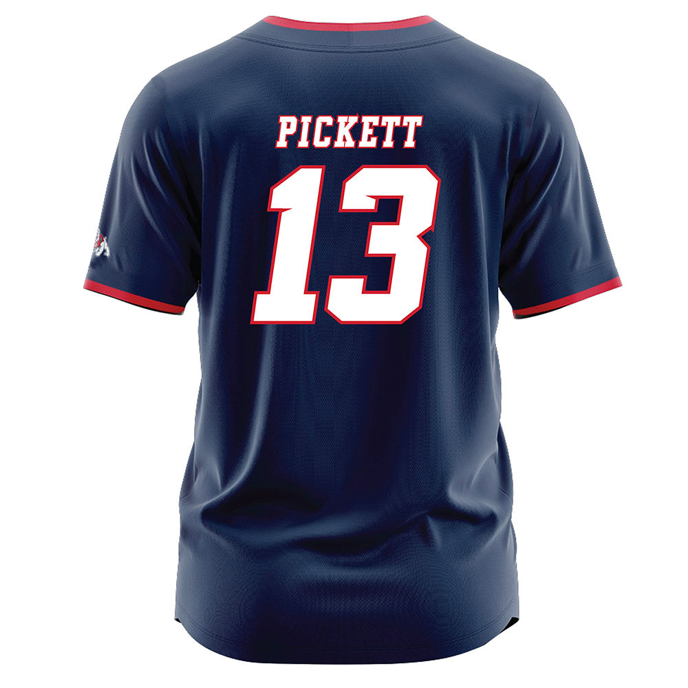Fresno State - NCAA Baseball : Mikey Pickett - Navy Jersey-1