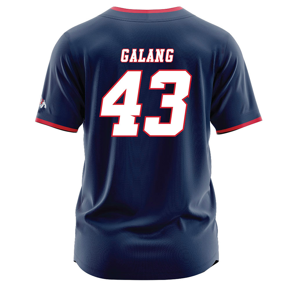 Fresno State - NCAA Baseball : Jared Galang - Navy Jersey-1