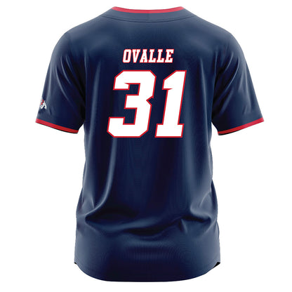 Fresno State - NCAA Baseball : Barclay Ovalle - Navy Jersey-1