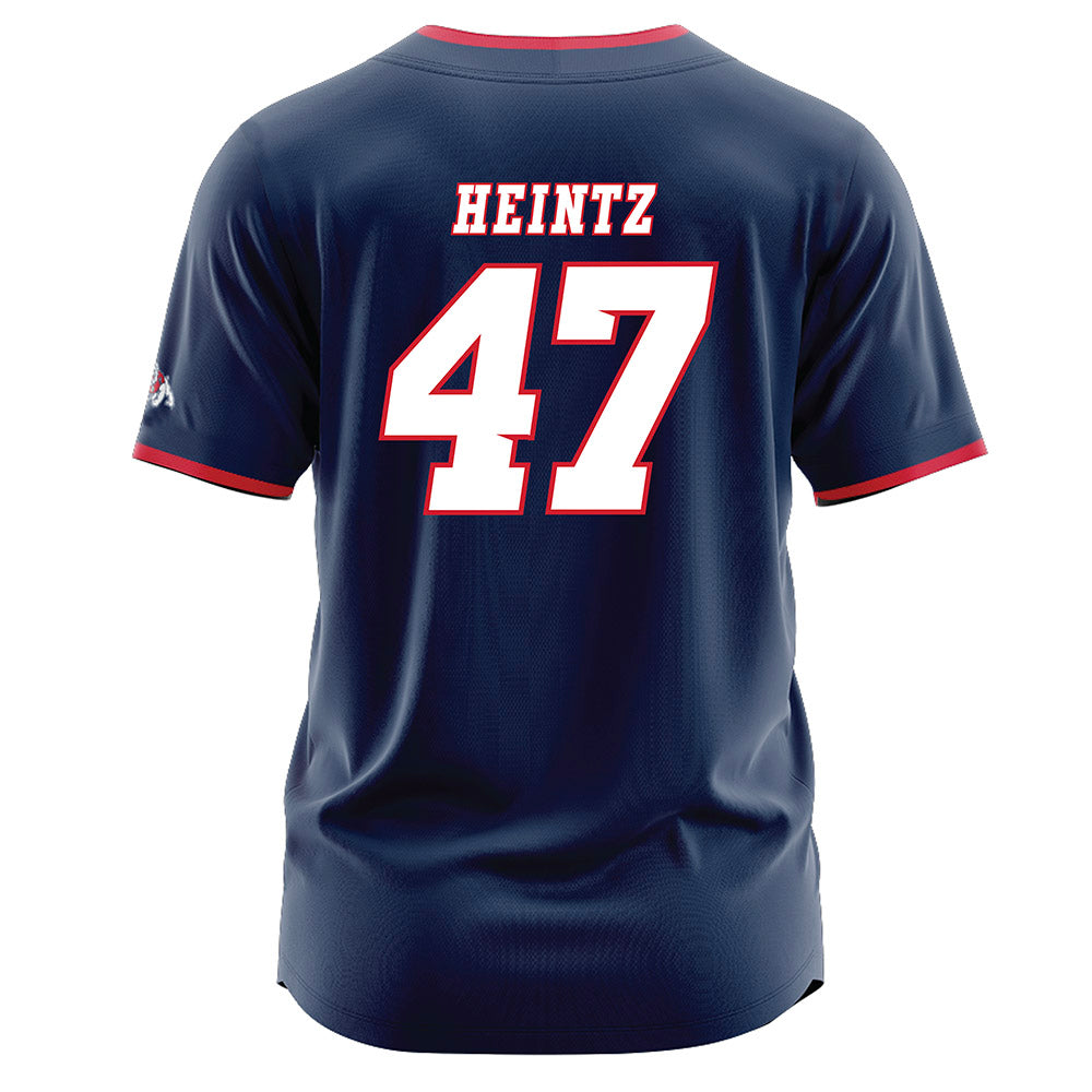 Fresno State - NCAA Baseball : Parker Heintz - Navy Jersey-1