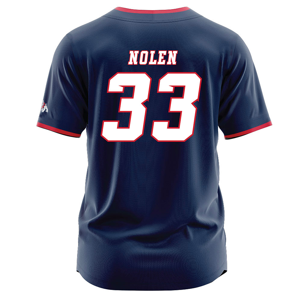 Fresno State - NCAA Baseball : Marcus Nolen - Navy Jersey-1