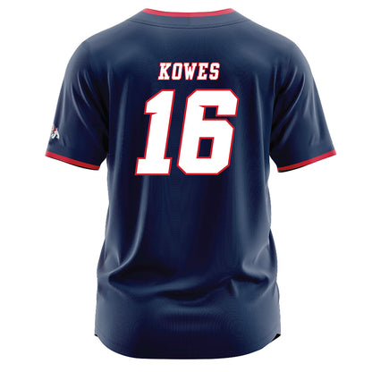 Fresno State - NCAA Baseball : Jacob Kowes - Navy Jersey-1