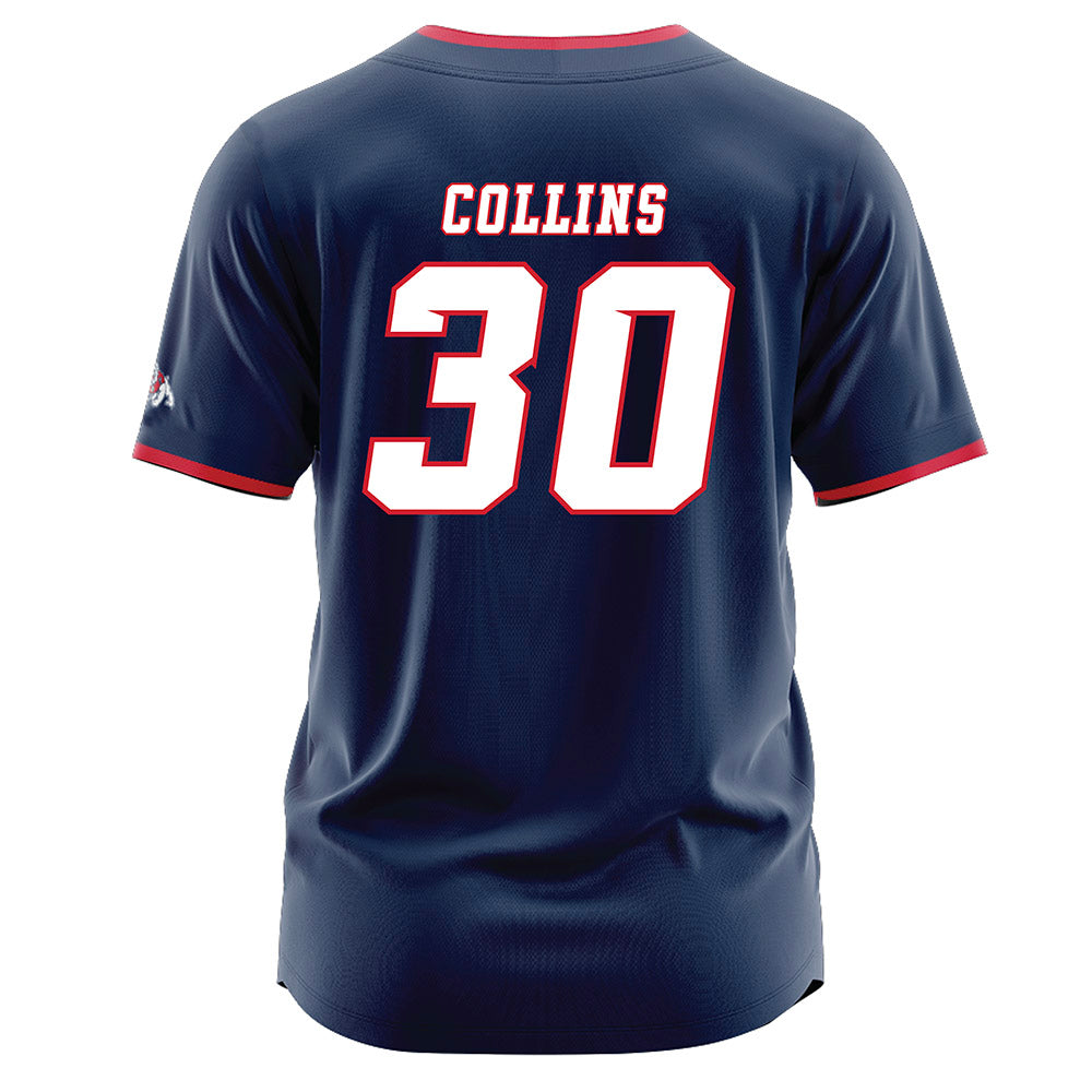 Fresno State - NCAA Baseball : Sky Collins - Navy Jersey-1