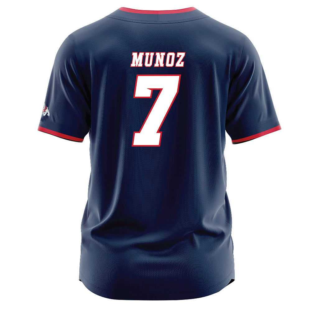 Fresno State - NCAA Baseball : Ayden Munoz - Navy Jersey-1