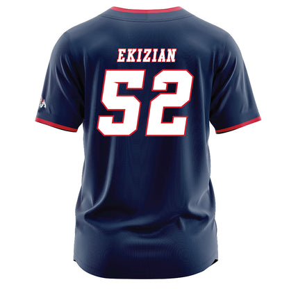 Fresno State - NCAA Baseball : Gavin Ekizian - Navy Jersey-1