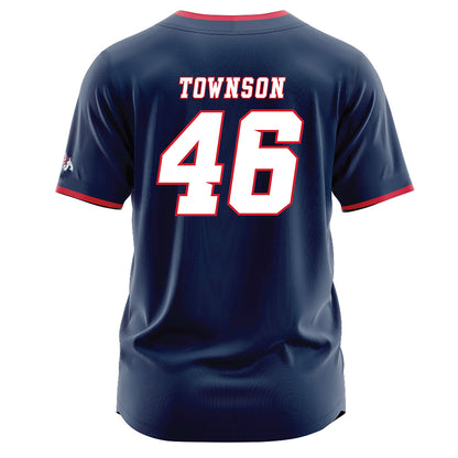 Fresno State - NCAA Baseball : Drew Townson - Navy Jersey-1