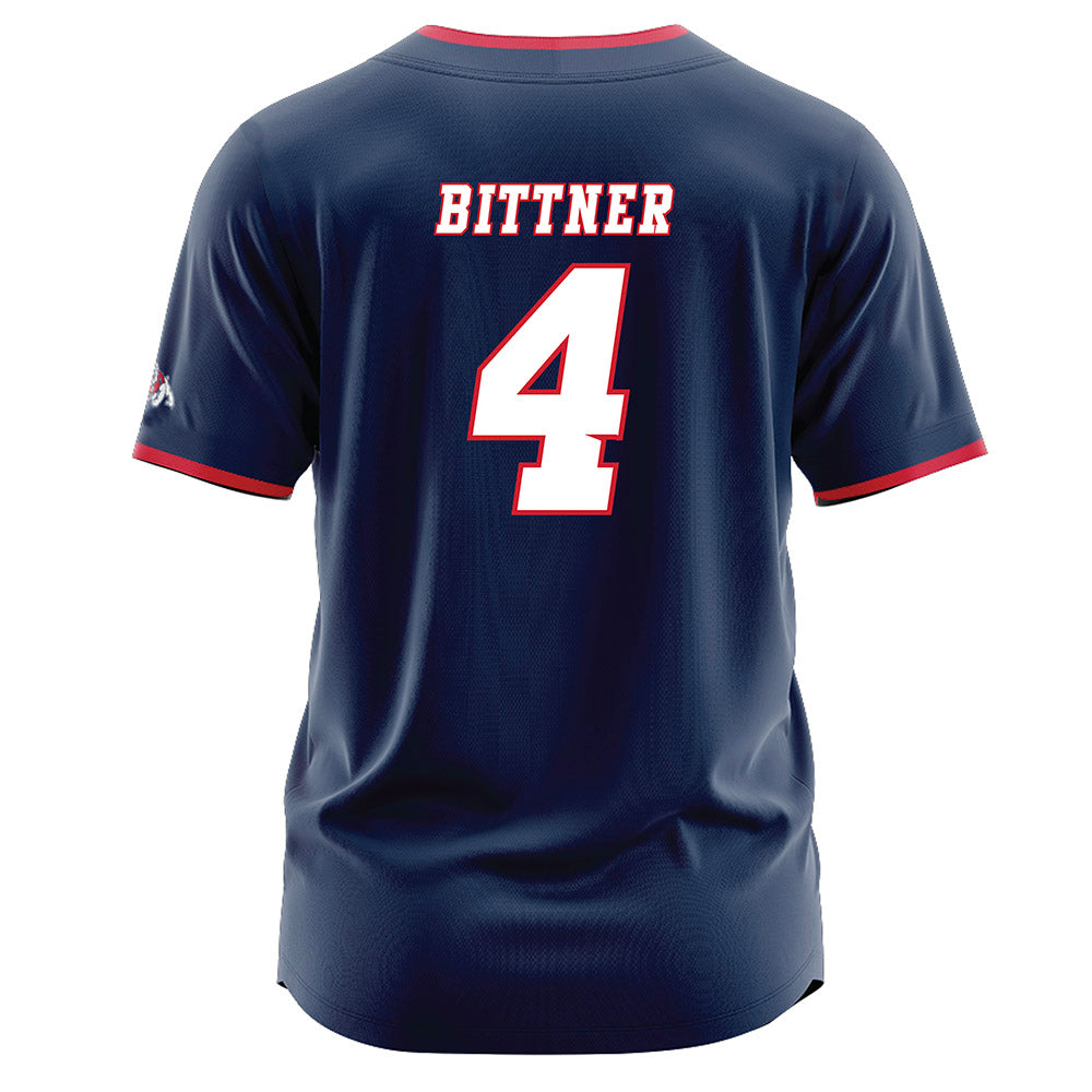 Fresno State - NCAA Baseball : Kyler Bittner - Navy Jersey-1